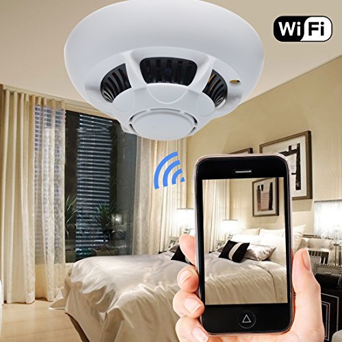 smoke detector nanny cam with audio