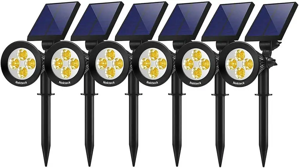 Nekteck outdoor solar spotlight for yards