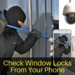 Check window locks from a phone