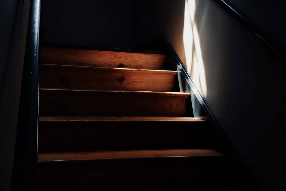 Stairs leading from basement