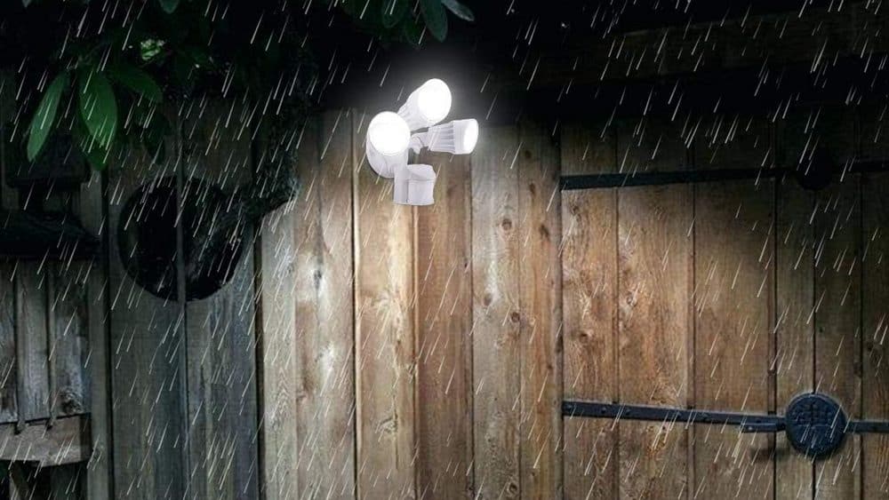 JCC outdoor weatherproof lights on shed