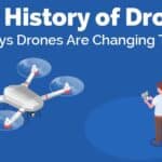the history of drones illustration