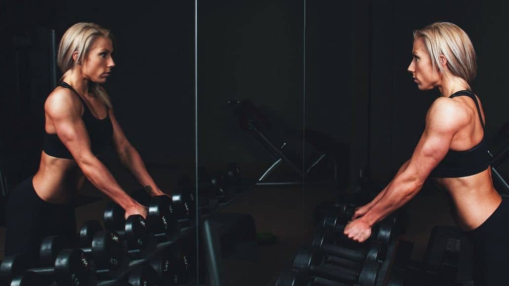 mirror in a gym