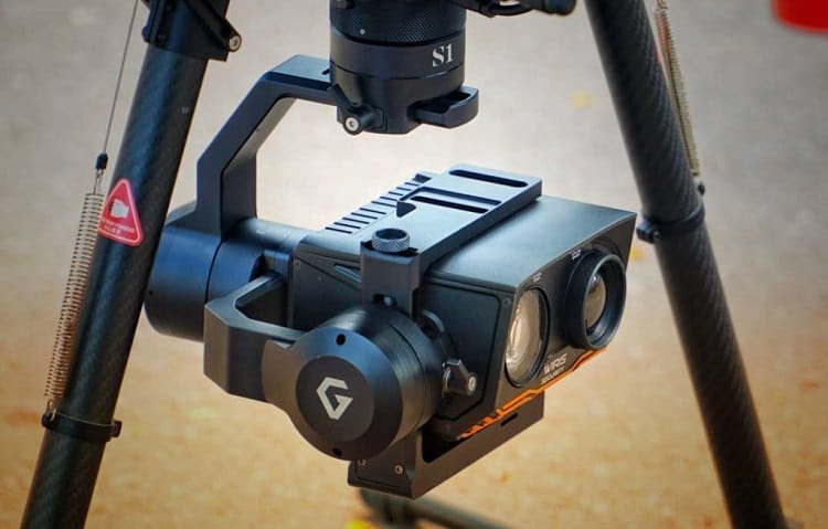 drone camera stabilization with gimbal